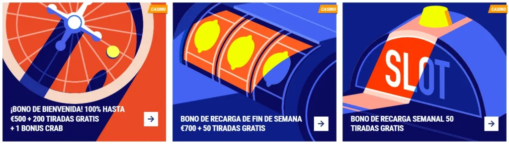 Bonos de casino en Tikitaka Casino