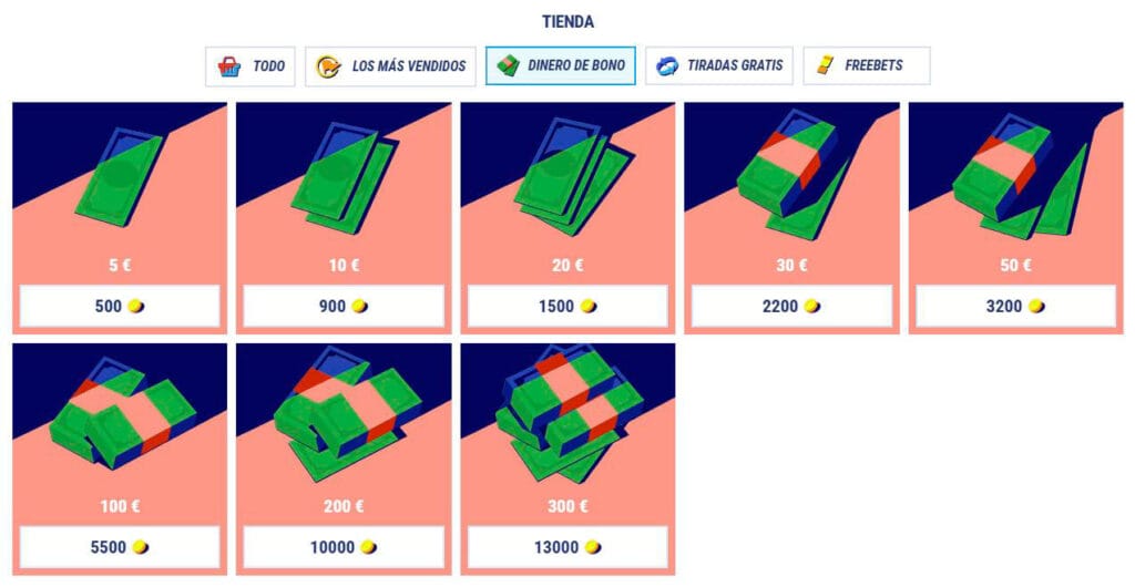 Efectivo gratis en la tienda del casino tikitaka es