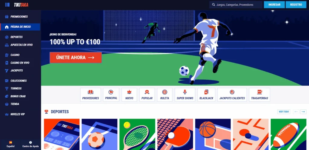 Sitio oficial del Casino Tikitaka