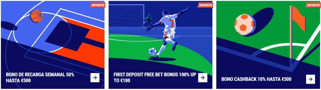 Bonos deportivos en Tikitaka Casino